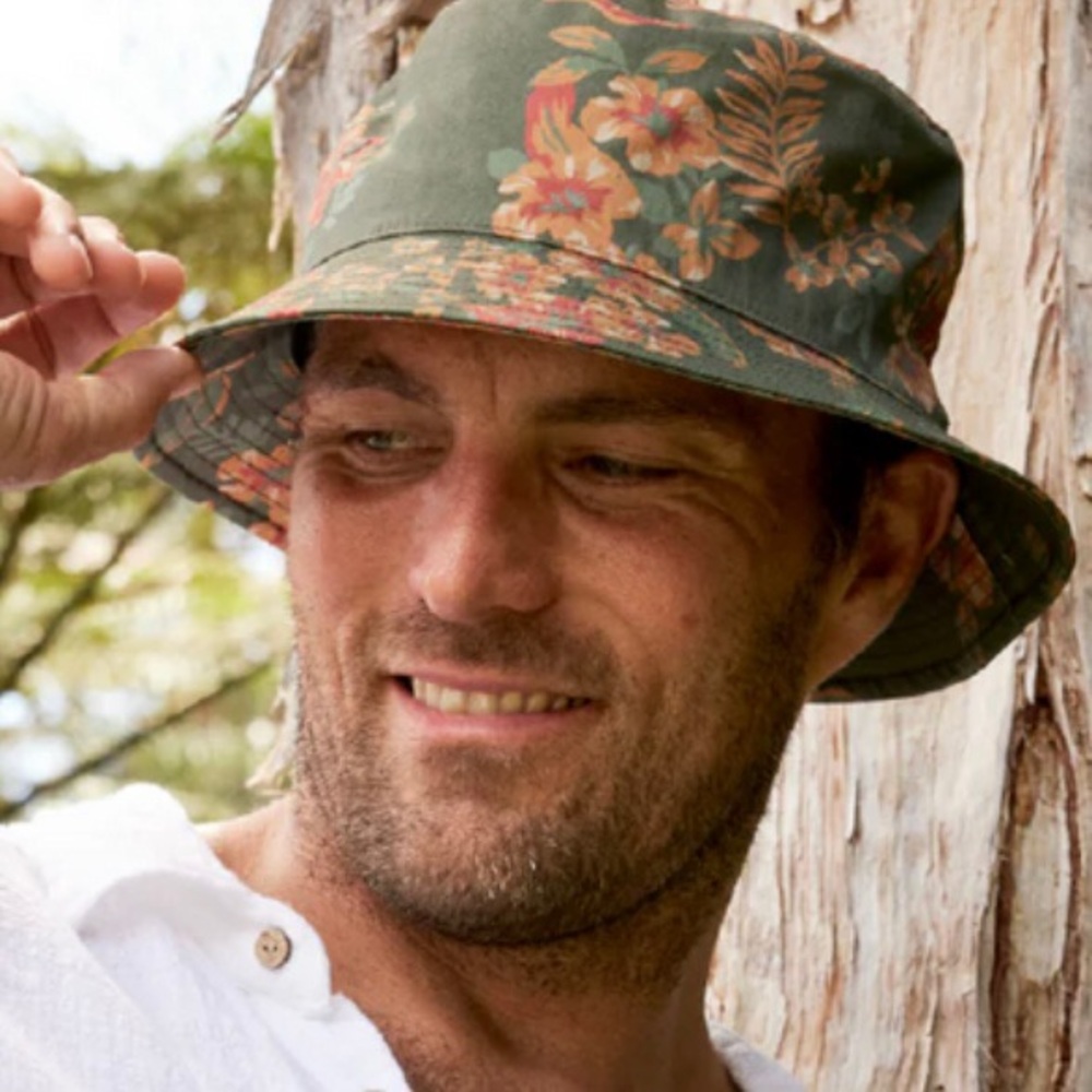 MWOT Kooringal Mirage Floral Bucket Hat Summer Beach Sun Hat Unisex Sz L/XL - Picture 4 of 8
